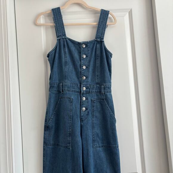 Aerie Blue Denim Jumpsuit - Picture 14 of 16